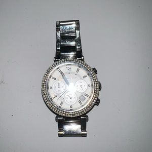 Michael Kors silver rhinestone watch (needs a battery)